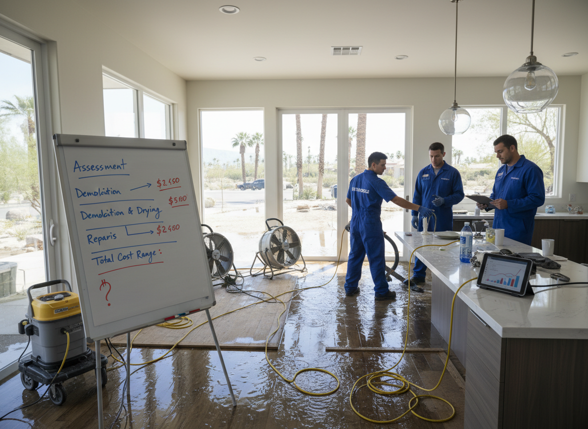 What Water Damage Restoration Typically Costs in North Palm Springs