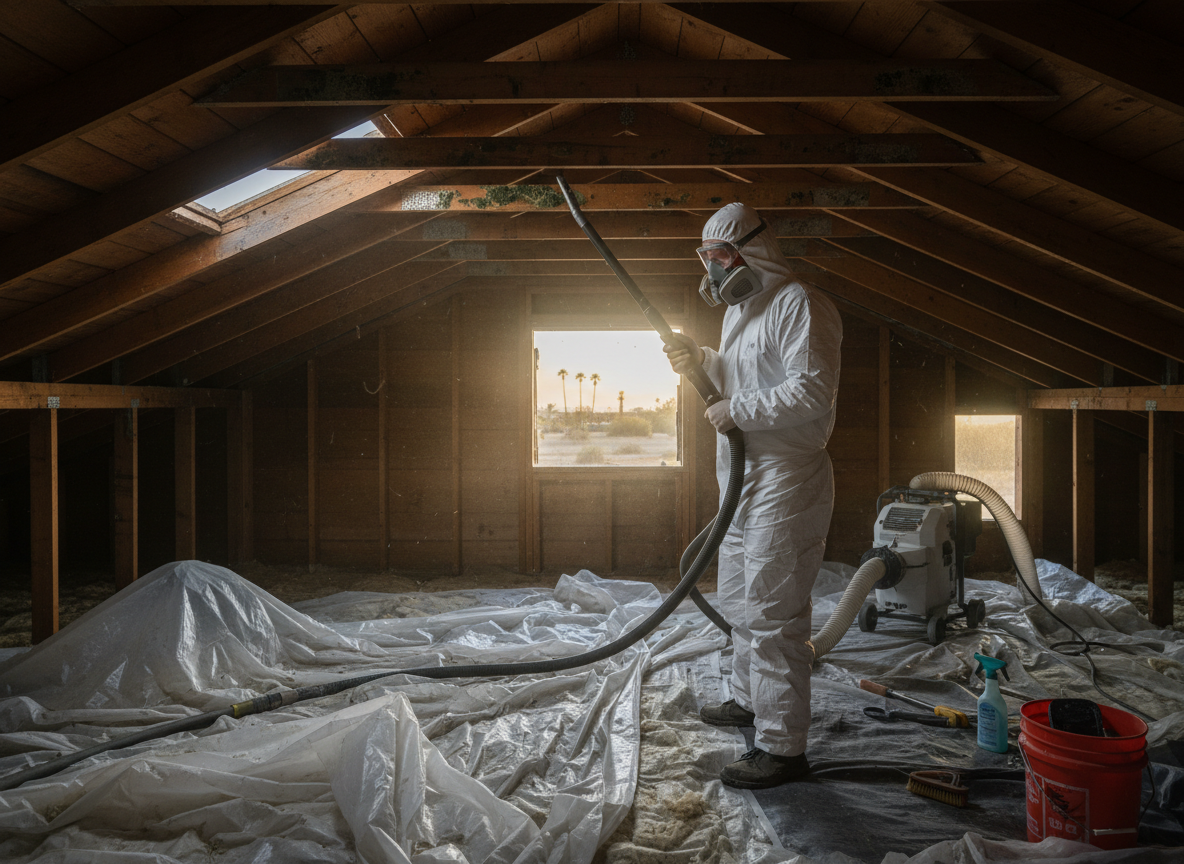 Attic Mold Remediation in North Palm Springs, CA