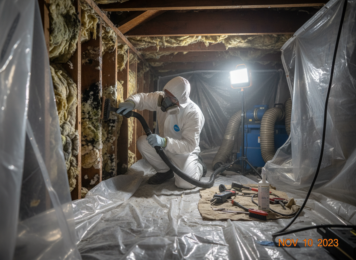 Crawl Space Mold Removal in North Palm Springs, CA